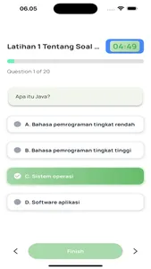 Java learn quiz screenshot 2