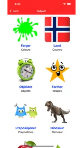 Learn Norwegian Vocabulary screenshot 1