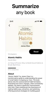 Tiny Bookshelf: AI Summaries screenshot 1