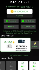 Bitcoin Miner Cloud Blockchain screenshot 0