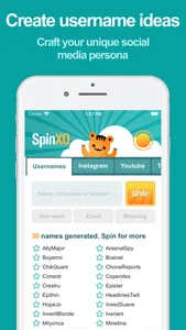 SpinXO Username Generator screenshot 0