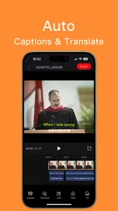 Teleprompter:Video captions screenshot 1