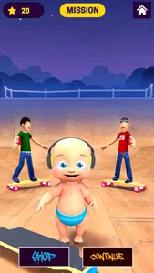 Skate Baby Run: Find Daddy screenshot 2