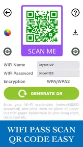 WIFI Pass - QR Code Generator screenshot 1