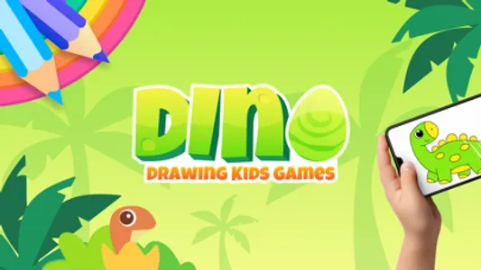 Dinosaur Drawing Kids Games 2+ screenshot 0
