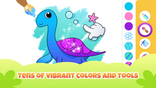 Dinosaur Drawing Kids Games 2+ screenshot 2