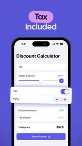 Discounts & Sales Calculator % screenshot 1