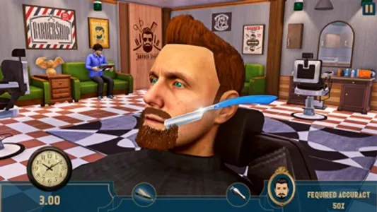 Barber Shop Haircut Master Sim screenshot 0