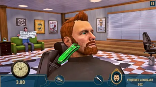 Barber Shop Haircut Master Sim screenshot 2