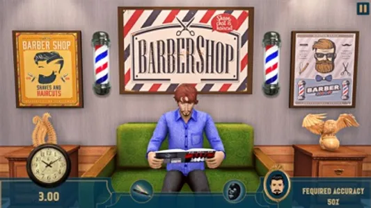 Barber Shop Haircut Master Sim screenshot 3