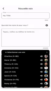 Texte en parole naturelle: TTS screenshot 0