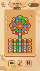 Wood Nuts & Bolts – Pin Puzzle screenshot 1