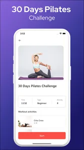 Pilates Workout at Home screenshot 1