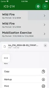 ICS-214 screenshot 2