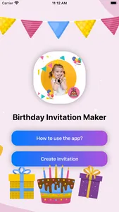 Birthday Invitation Maker ! screenshot 1