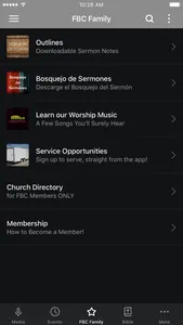 Faith Bible Church App screenshot 2