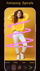 Drip Photo Neon Spiral Editor screenshot 0