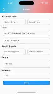 Baby Shower Customised Cards screenshot 2