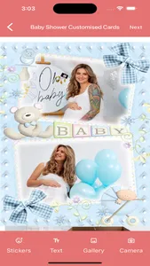 Baby Shower Customised Cards screenshot 4