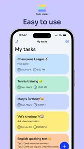 TodoStacks: Task reminder screenshot 0