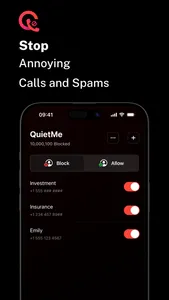 QuietMe - Call Blocker screenshot 0