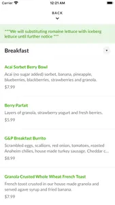 Greens & Proteins screenshot 2