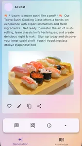 AI Post +Knowledge screenshot 2