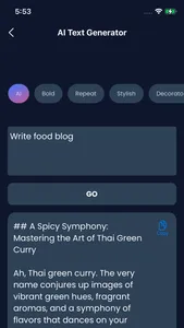 Stylish Text Generator App screenshot 1