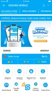 SAGARA MOBILE screenshot 1