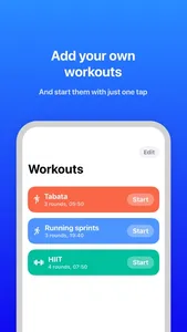 Hiit Timer & Tabata stopwatch screenshot 1