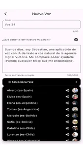 Texto al habla natural: TTS screenshot 0