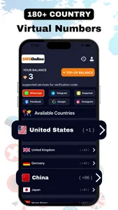 SMS Online - SMS Verification screenshot 1