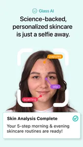Glass: AI Skincare & Acne Scan screenshot 0