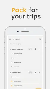 PackMate - Travel Packing List screenshot 0