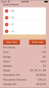 Statistics Calculator screenshot 0