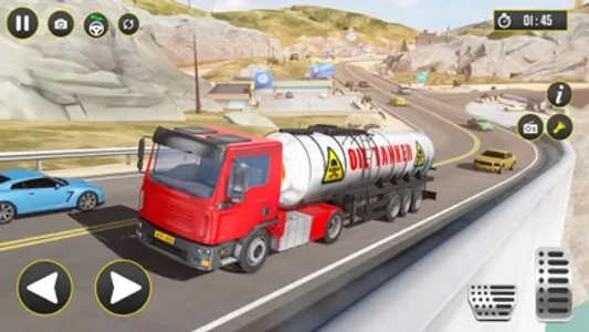 Oil Tanker Semi Truck Games 3D screenshot 1