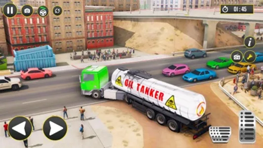 Oil Tanker Semi Truck Games 3D screenshot 3
