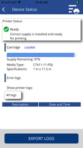 PDC Printer Application screenshot 0