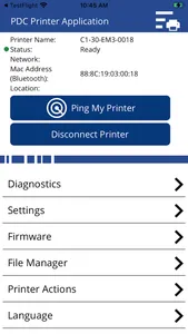 PDC Printer Application screenshot 2
