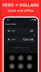 Convert Peso to Dollar screenshot 0