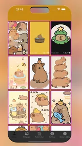 Cute Kapi Capybara Wallpaper screenshot 0