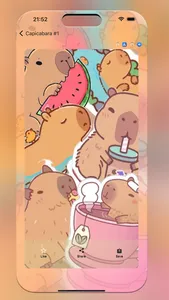 Cute Kapi Capybara Wallpaper screenshot 1