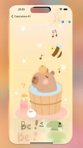 Cute Kapi Capybara Wallpaper screenshot 2