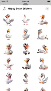 Happy Swan Stickers screenshot 0