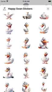 Happy Swan Stickers screenshot 1