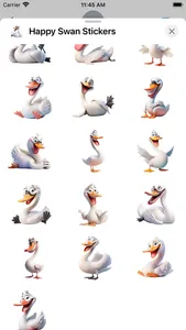 Happy Swan Stickers screenshot 2