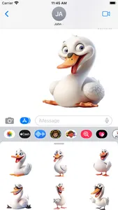 Happy Swan Stickers screenshot 4