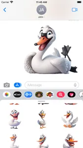 Happy Swan Stickers screenshot 5