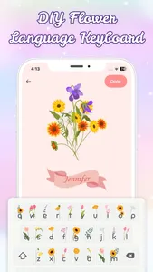 Flower Language Keyboard screenshot 0