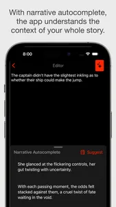 Novel Writing: Candlelight screenshot 1